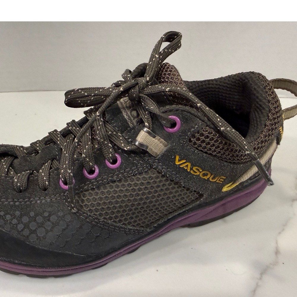 Vasque Grand Traverse Womens 6M Grey Purple Hiking Approach Shoes 7321 M Vibram - Picture 4 of 7